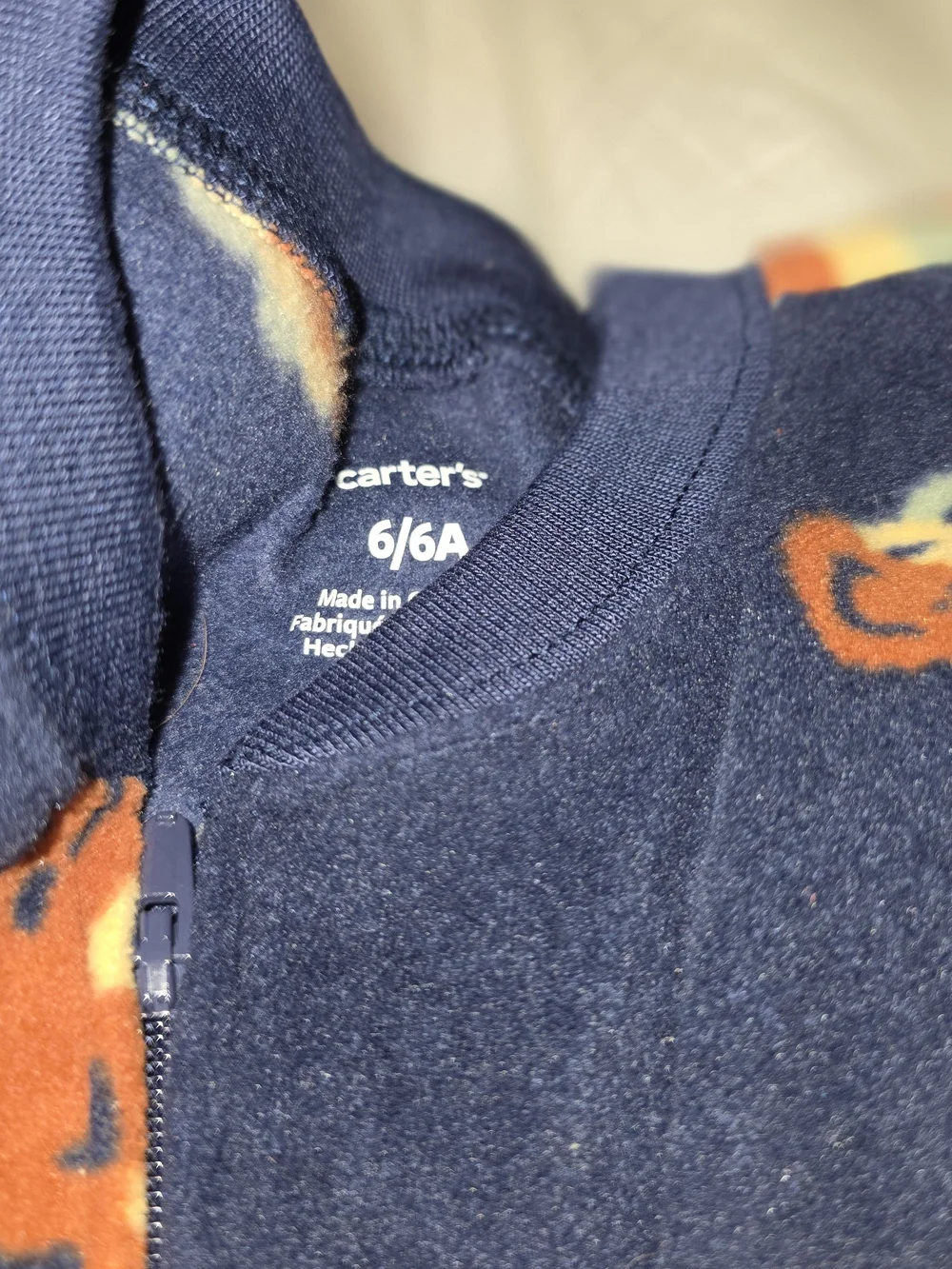 Carter's Navy and Gray Monster Truck & Motorcycle Fleece Pajama Set 2